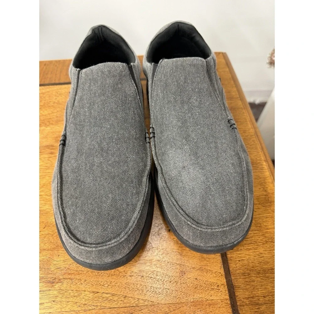 OrthoComfoot Men's 45.5 Slip On Loafers,Arch Support Extra Cushioning Orthopedic